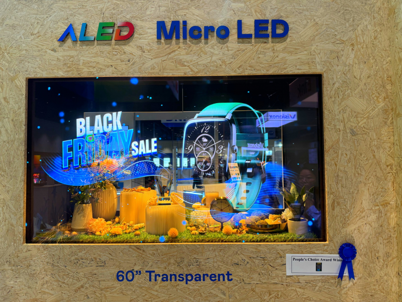 evoҕӍ60����͸����Micro LED�@ʾ���@&rdquo;���Micro LED���g(sh��)��(y��ng)�ê�(ji��ng)&rdquo;����Micro LED���͸����֮�O(sh��)Ӌ(j��)���ԘO�°l(f��)�]���ԿɔU(ku��)չ�ԟo�pƴ�Ӽ��g(sh��)�������߂�600 nitsȫ��������������60%��͸�ʼ����^NTSC 110%�ă�(y��u)���Vɫ����F(xi��n)�����������`�(y��ng)���ڸ��N��(ch��ng)��