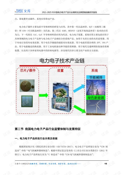 2021-2025年中國電力電子產品行業調研及品牌營銷戰略研究報告